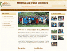 Tablet Screenshot of ambassadorrescue.org